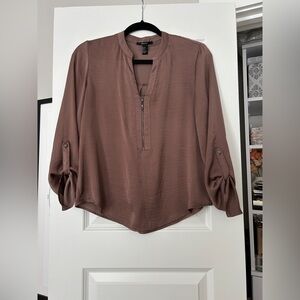 Forever 21 Brown Mocha Blouse - S